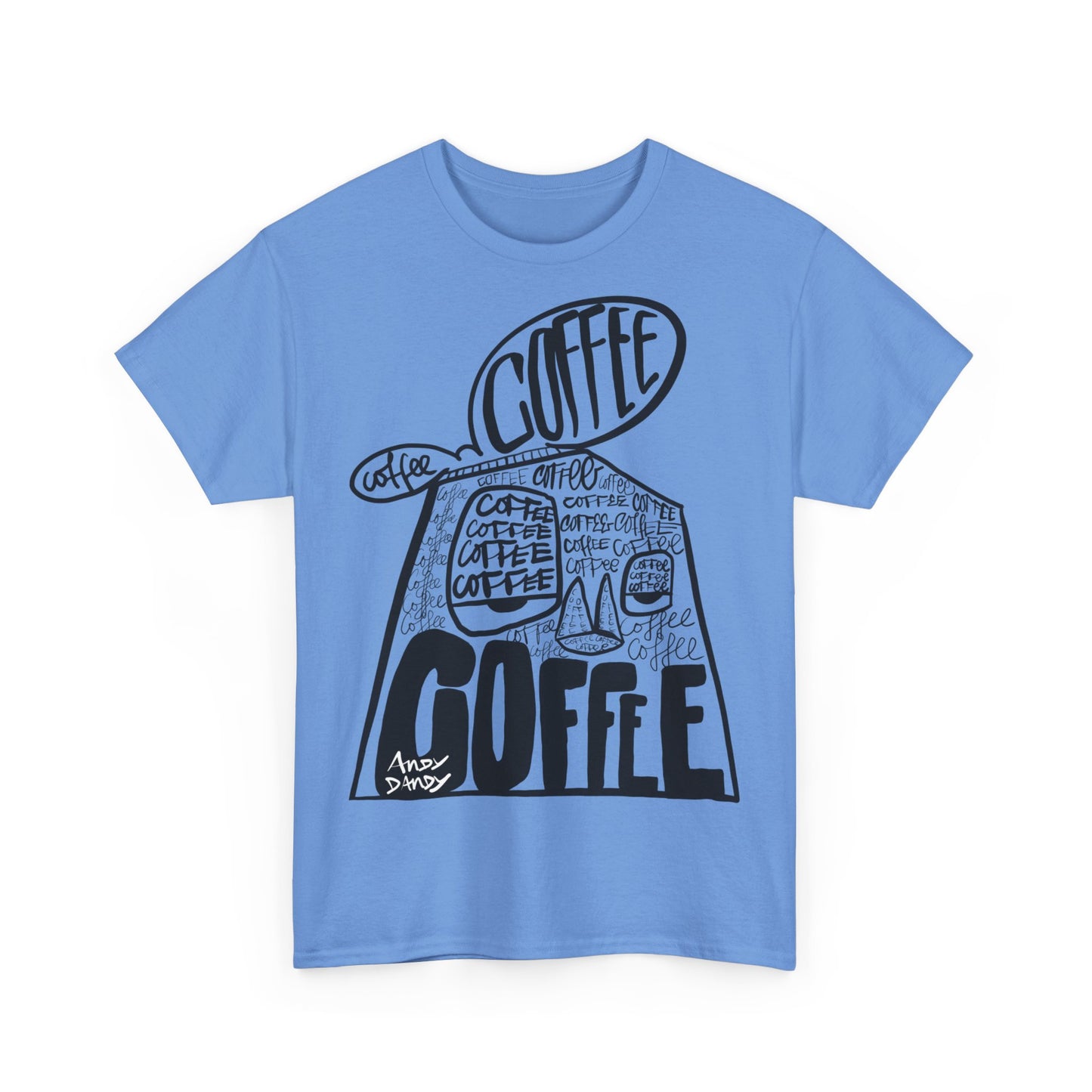 Andy Coffee minded. Uniseks. T-shirt.