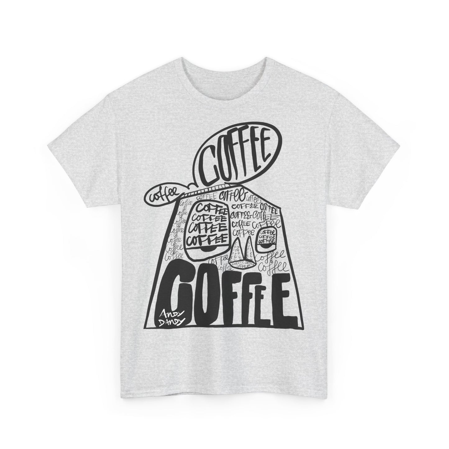 Andy Coffee minded. Uniseks. T-shirt.