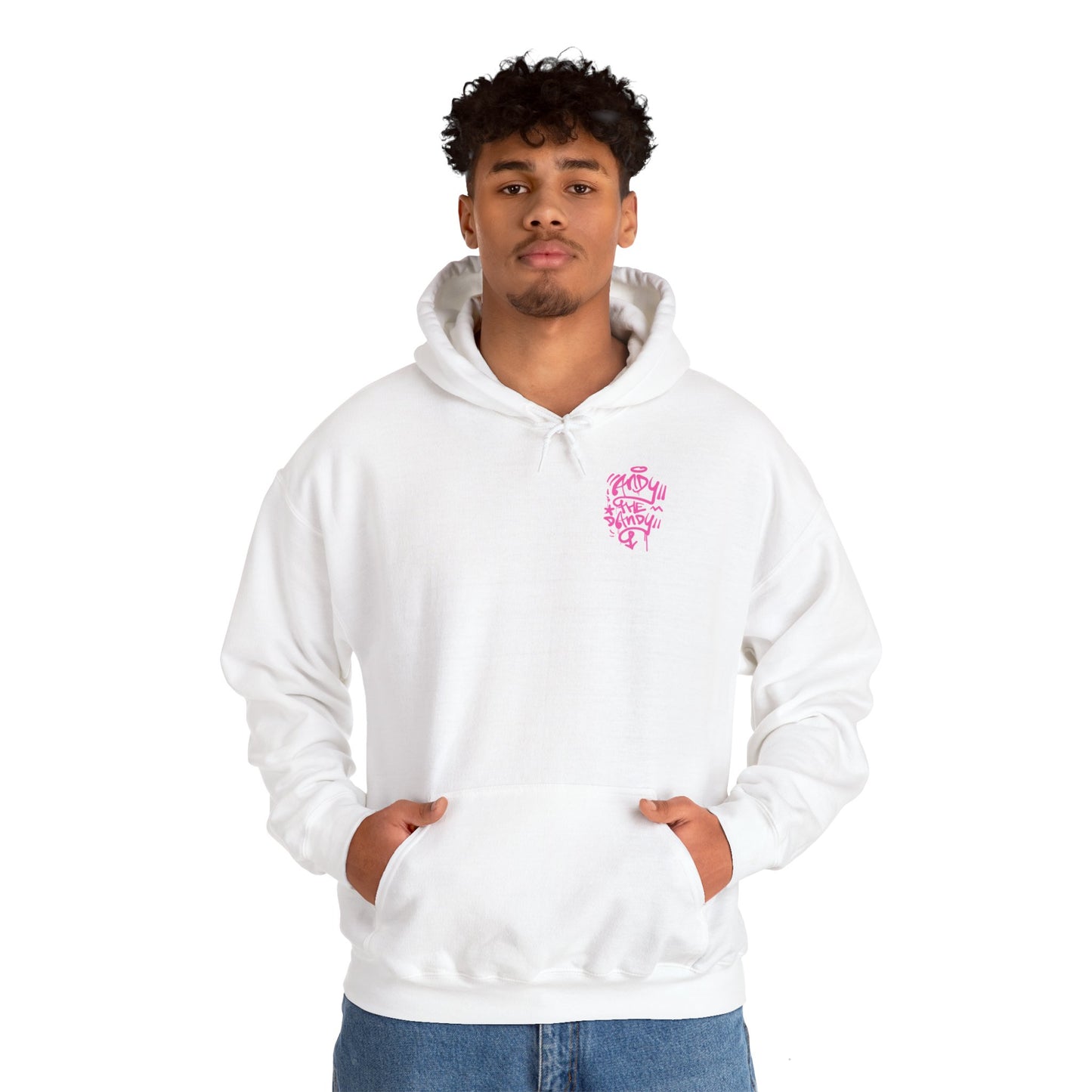 Andy on Andy letters pink. Uniseks.  Hoodie.