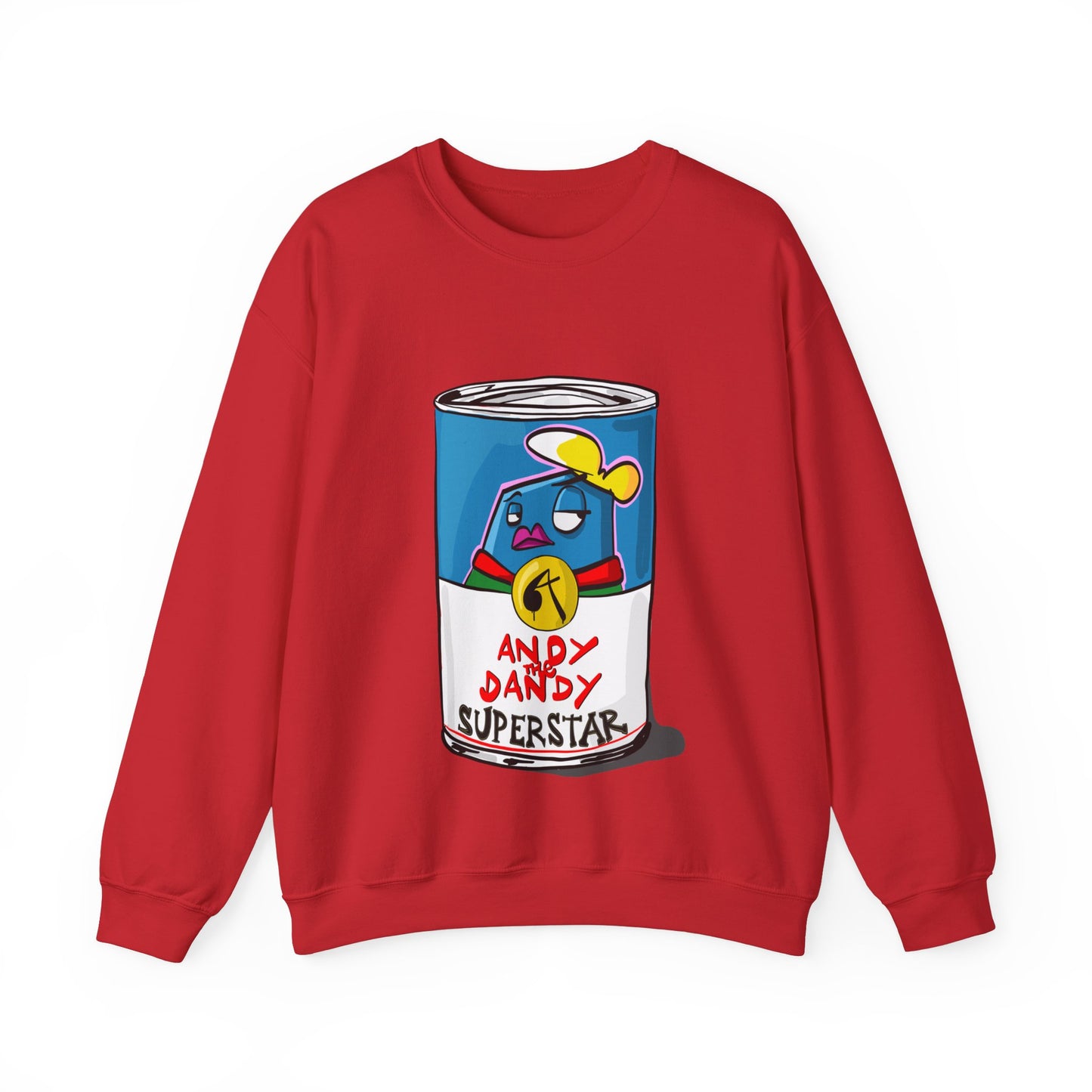 Andy the Dandy superstar Campbell soup. Uniseks.  Sweater.