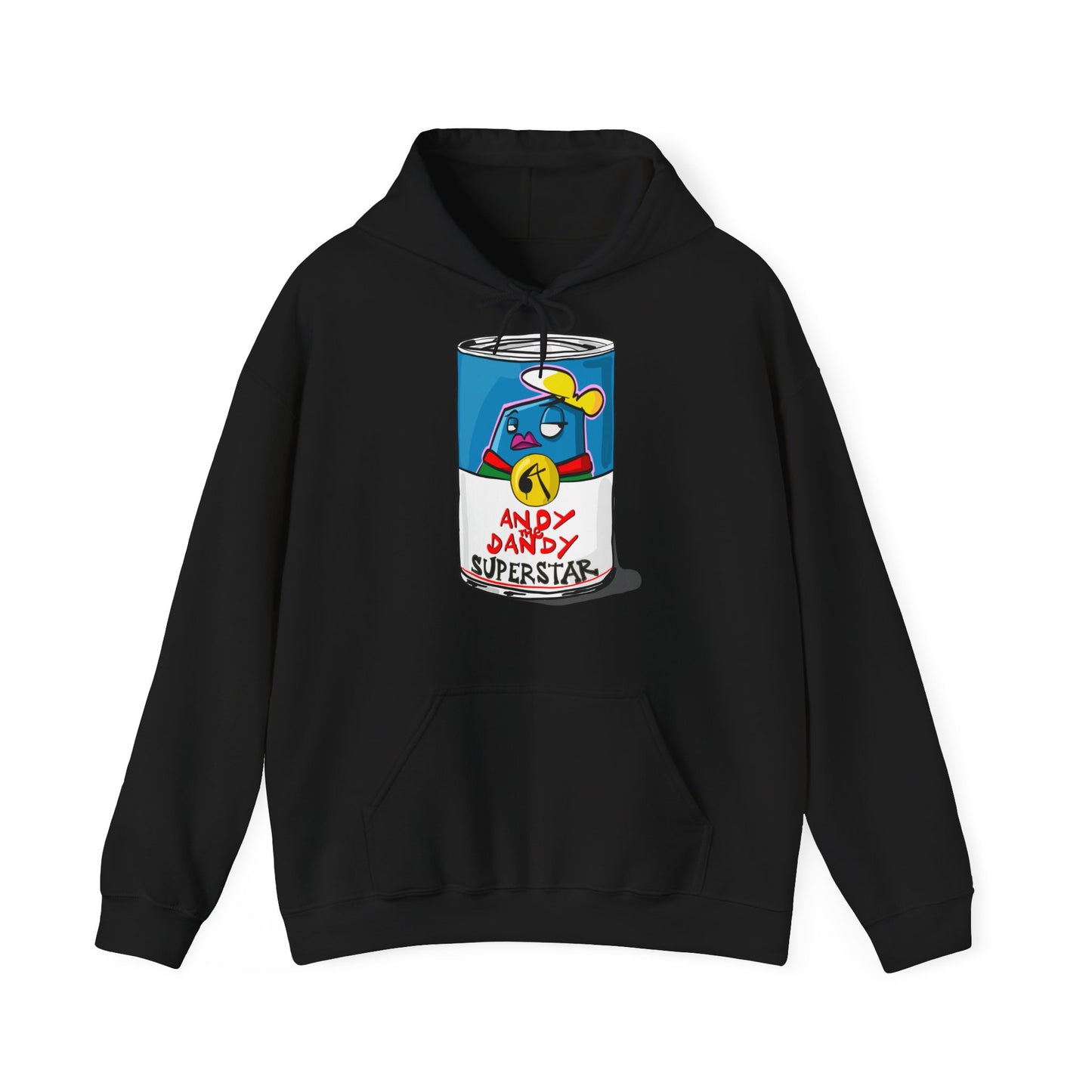 Andy the Dandy superstar Campbell soup. Uniseks.  Hoodie m/v