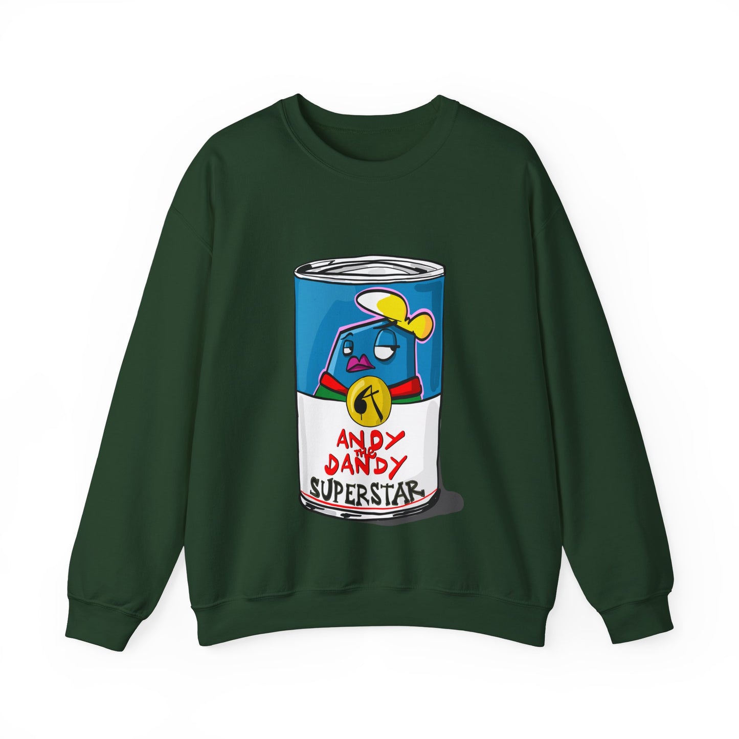 Andy the Dandy superstar Campbell soup. Uniseks.  Sweater.