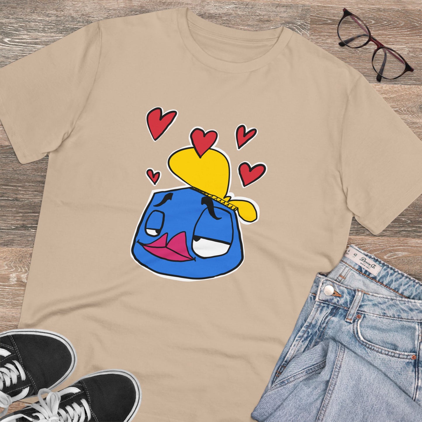 Hearts, 180 gram uniseks tshirt