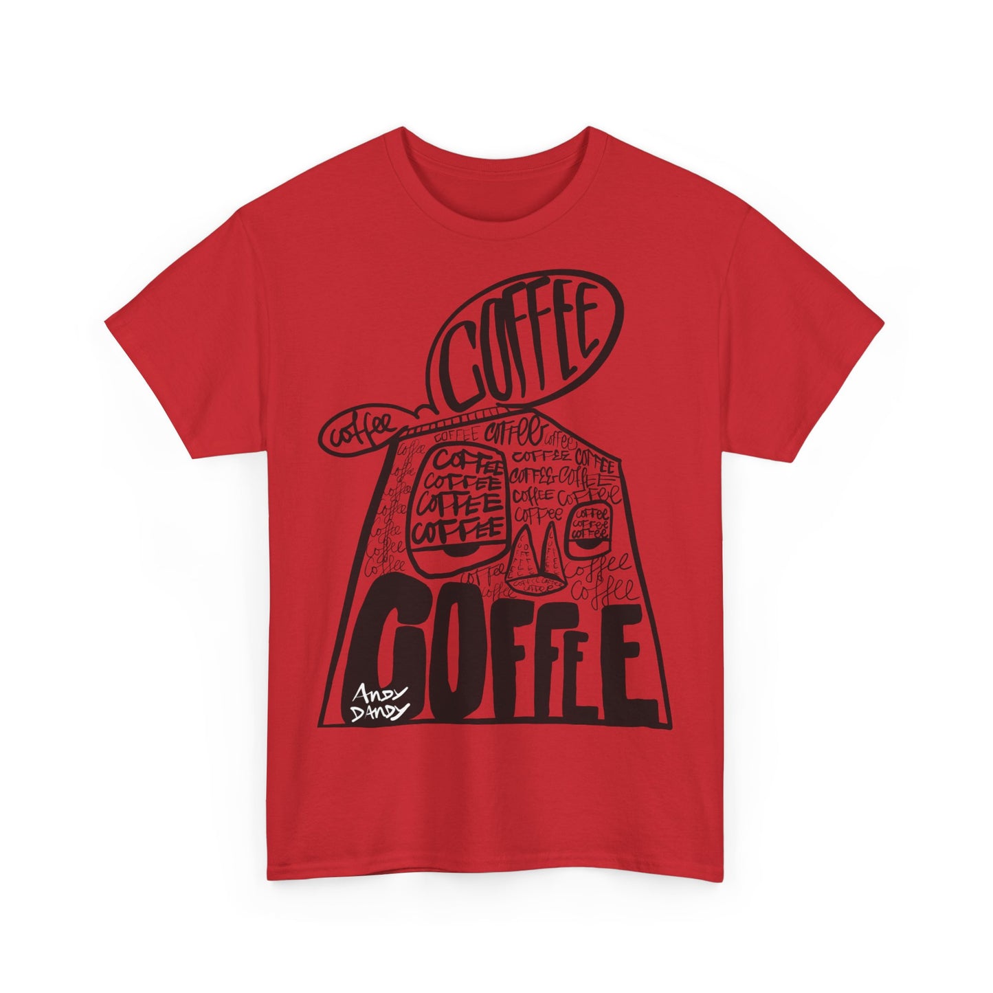 Andy Coffee minded. Uniseks. T-shirt.