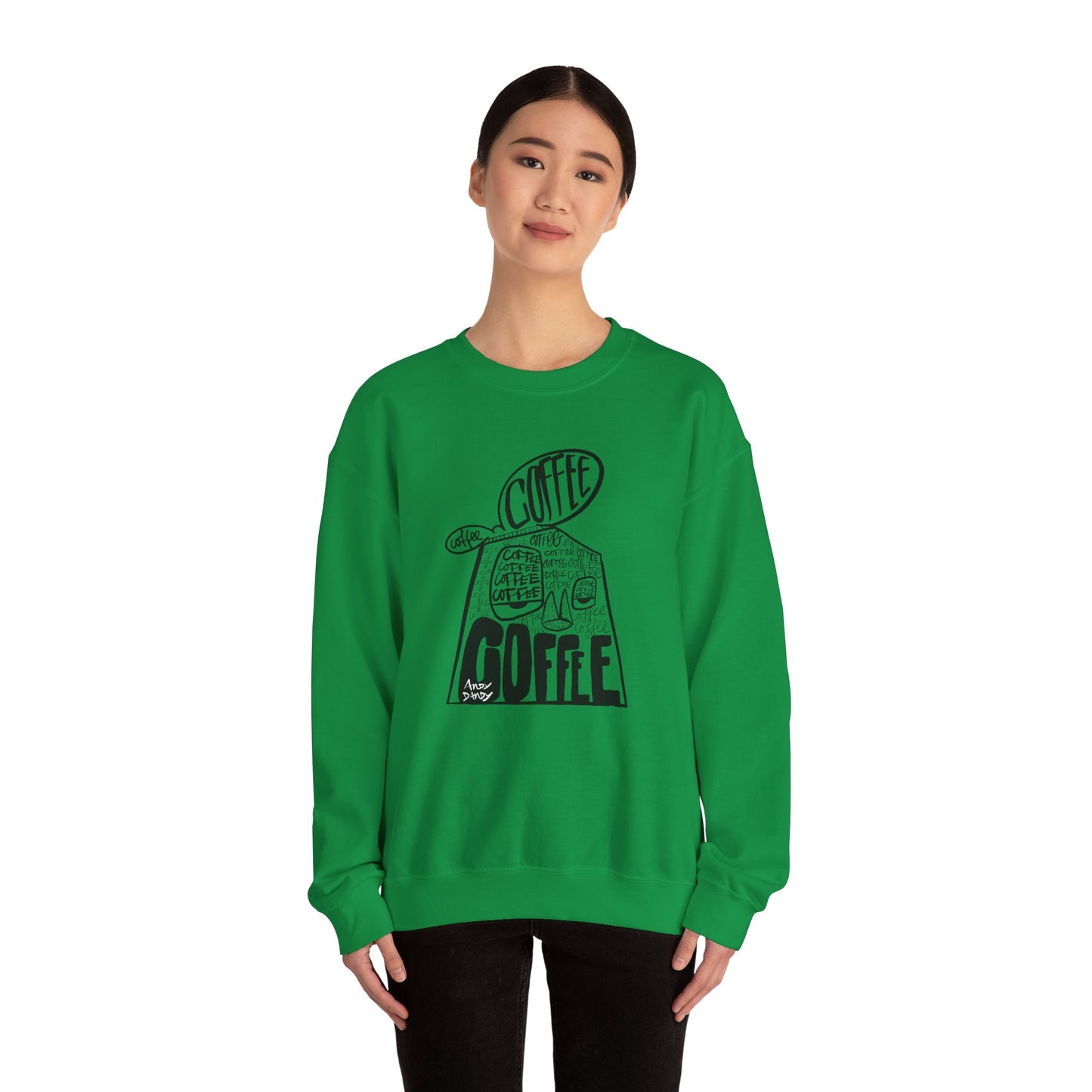 Andy Coffee minded. Uniseks.  Sweater.