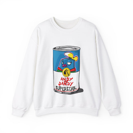 Andy the Dandy superstar Campbell soup. Uniseks.  Sweater.