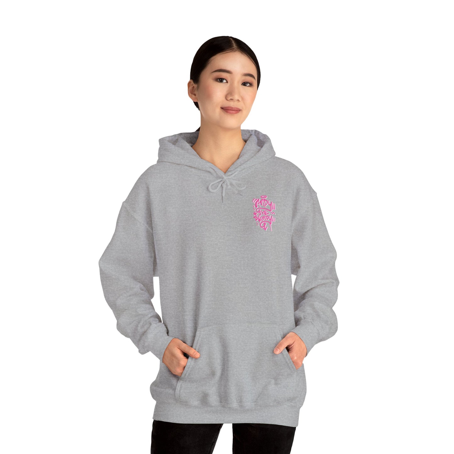 Andy on Andy letters pink. Uniseks.  Hoodie.