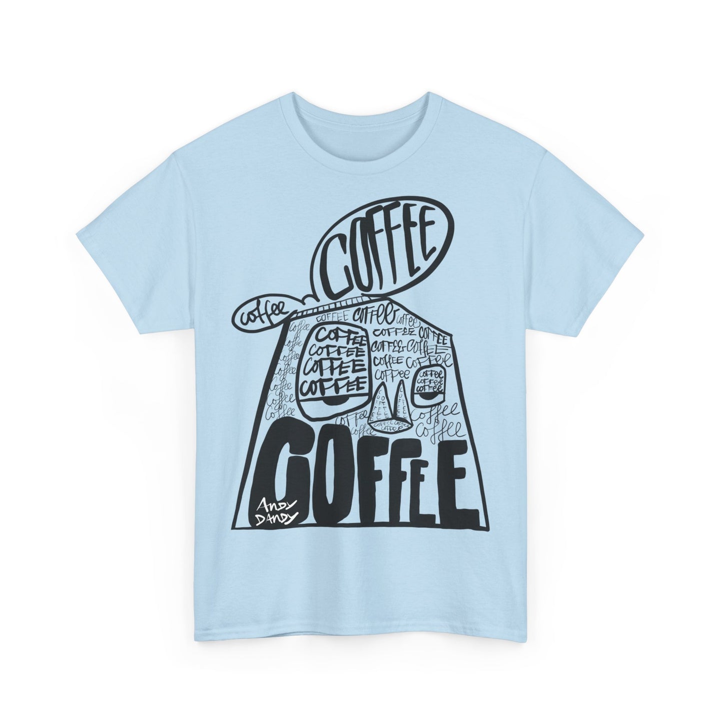 Andy Coffee minded. Uniseks. T-shirt.