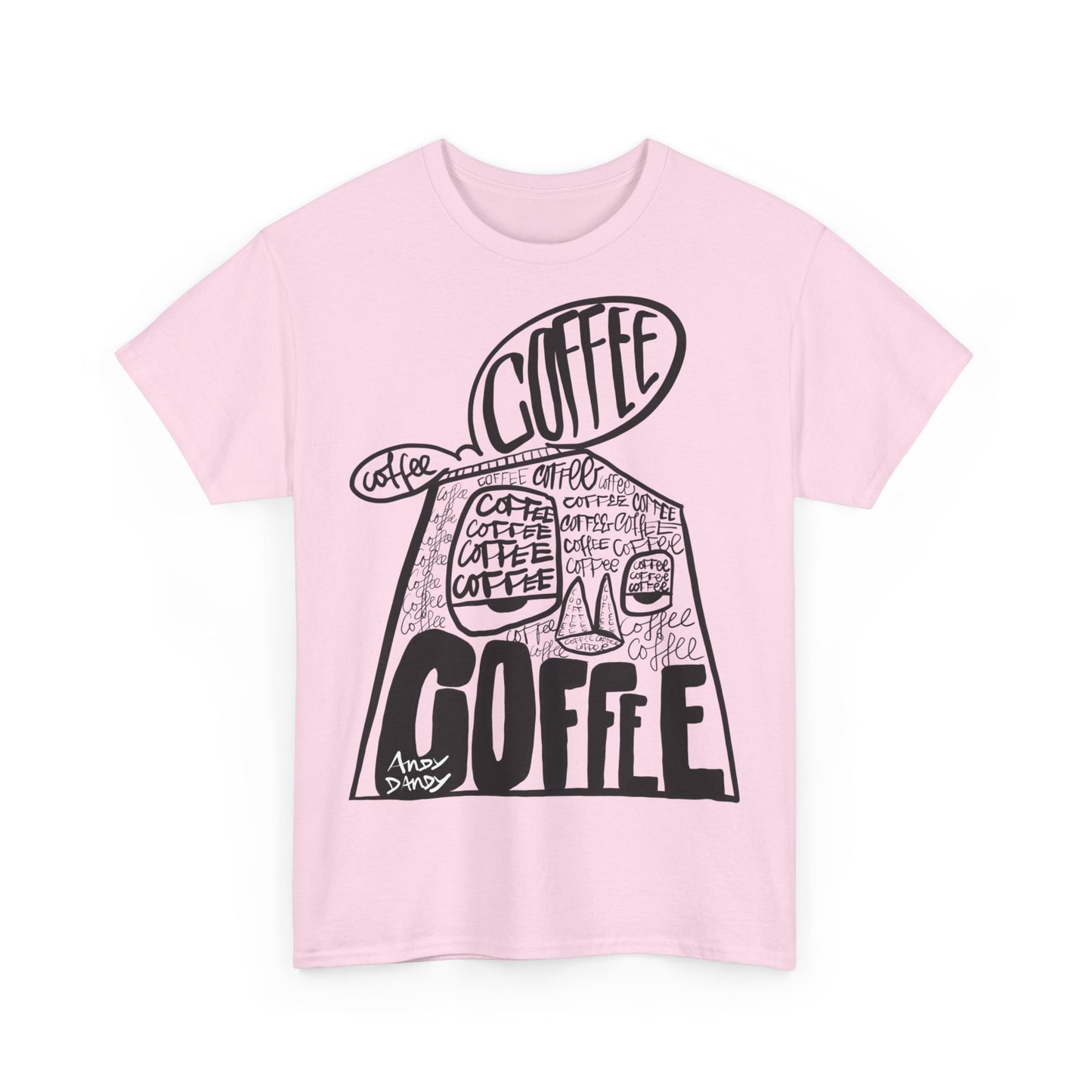 Andy Coffee minded. Uniseks. T-shirt.