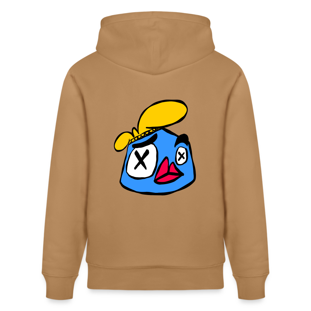 Knock out Andy. Back. Uniseks bio-hoodie - Latte