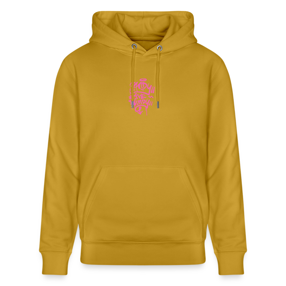 Tag fill in Andy. Uniseks bio-hoodie. - oker