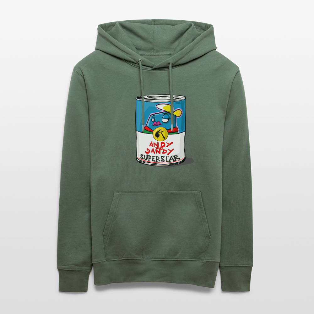 Superstar soup. Andy. Uniseks bio-hoodie. - dennengroen