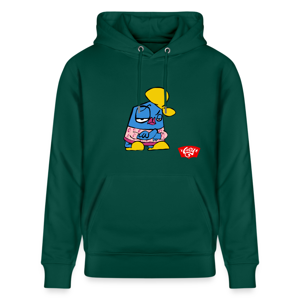 Arms crossed Andy. Uniseks bio-hoodie - forest