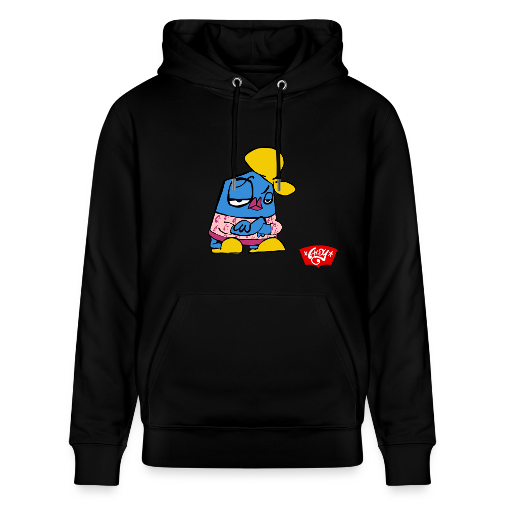 Arms crossed Andy. Uniseks bio-hoodie - zwart