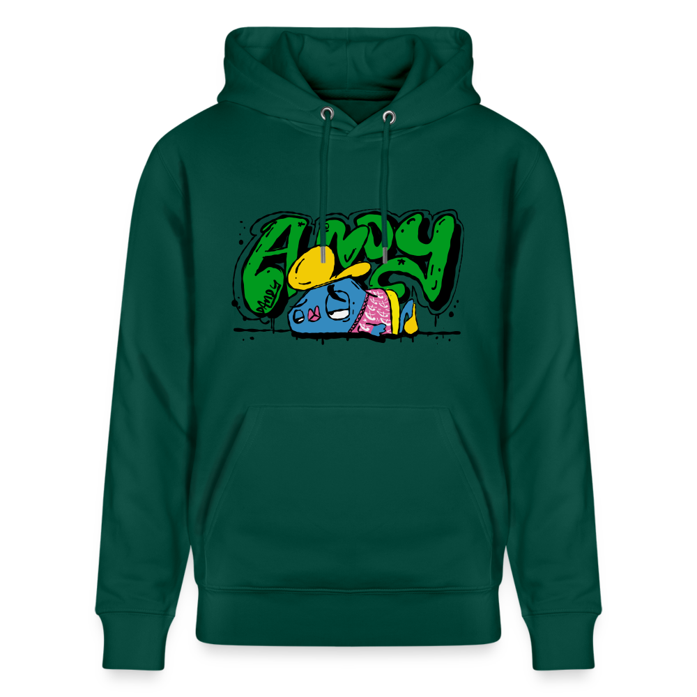 Flushed Andy. Uniseks bio-hoodie - forest