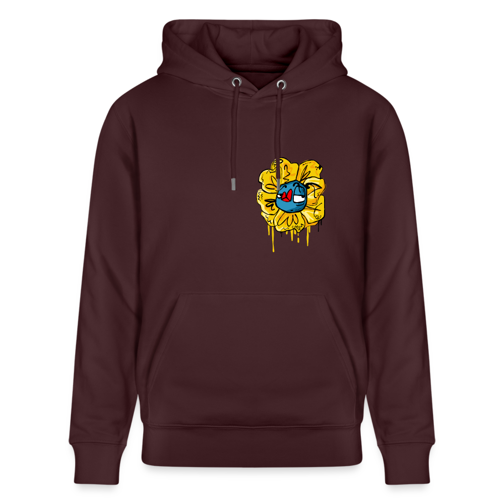 Flower Shower Andy. Uniseks bio-hoodie - maroon