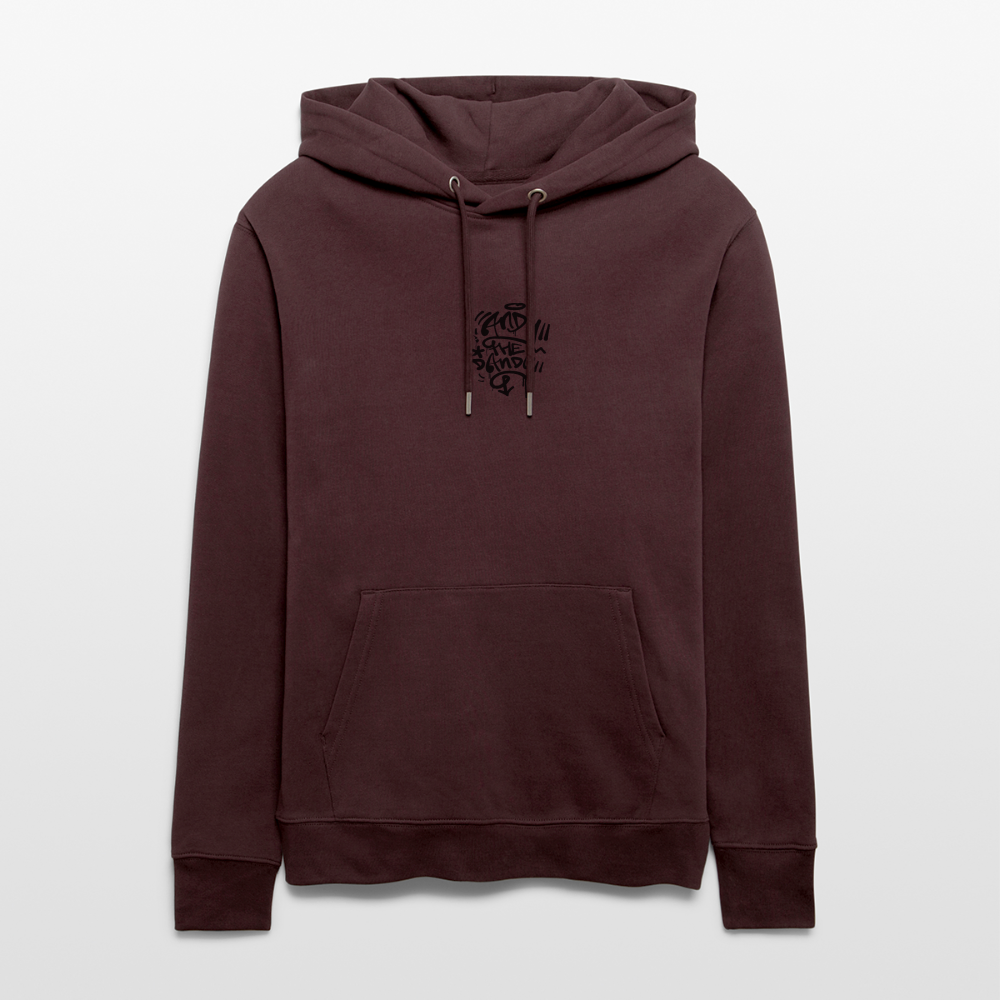 Knock out Andy. Back. Uniseks bio-hoodie - maroon