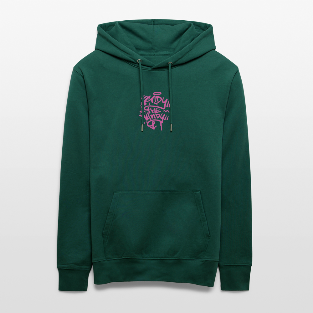 Tag fill in Andy. Uniseks bio-hoodie. - forest