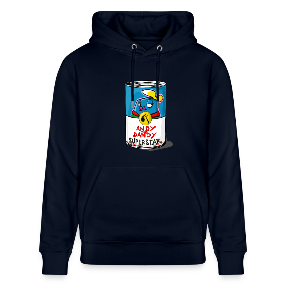 Superstar soup. Andy. Uniseks bio-hoodie. - marine