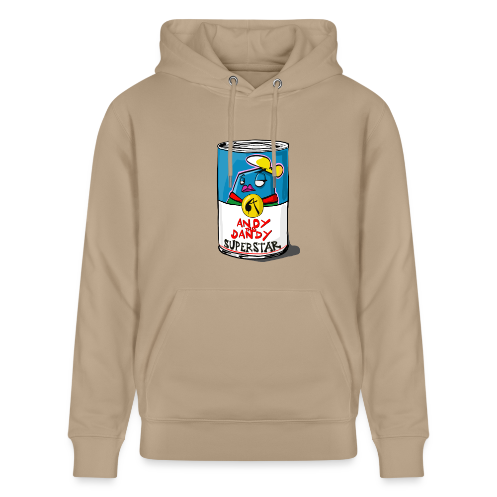 Superstar soup. Andy. Uniseks bio-hoodie. - beige