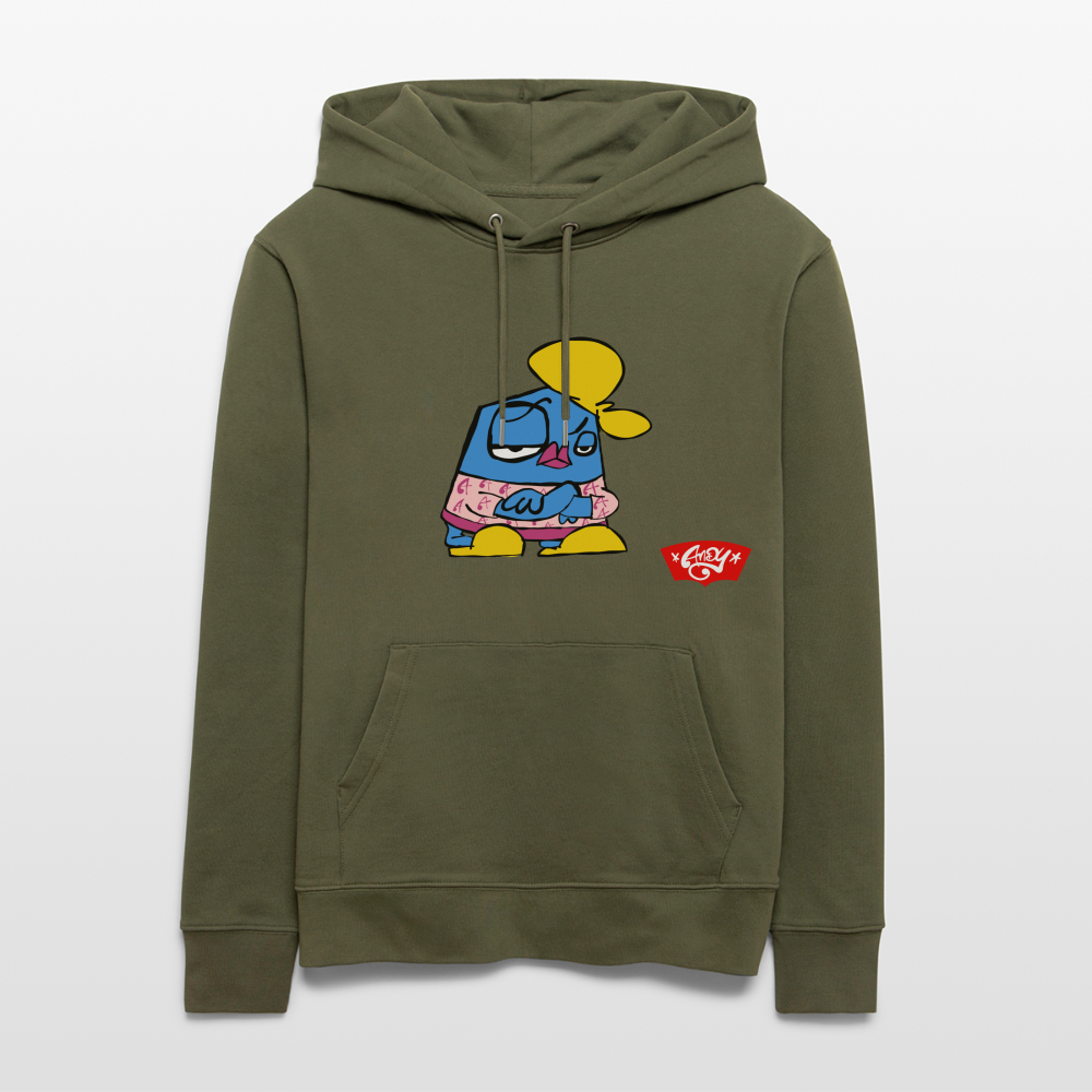 Arms crossed Andy. Uniseks bio-hoodie - kakigroen