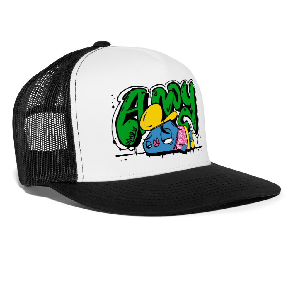 Flushed. Andy. Trucker Cap - wit/zwart