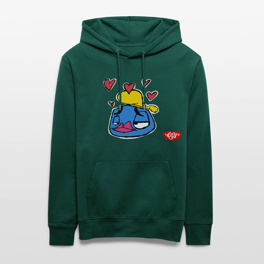 Love is in the Air. Uniseks bio-hoodie - forest