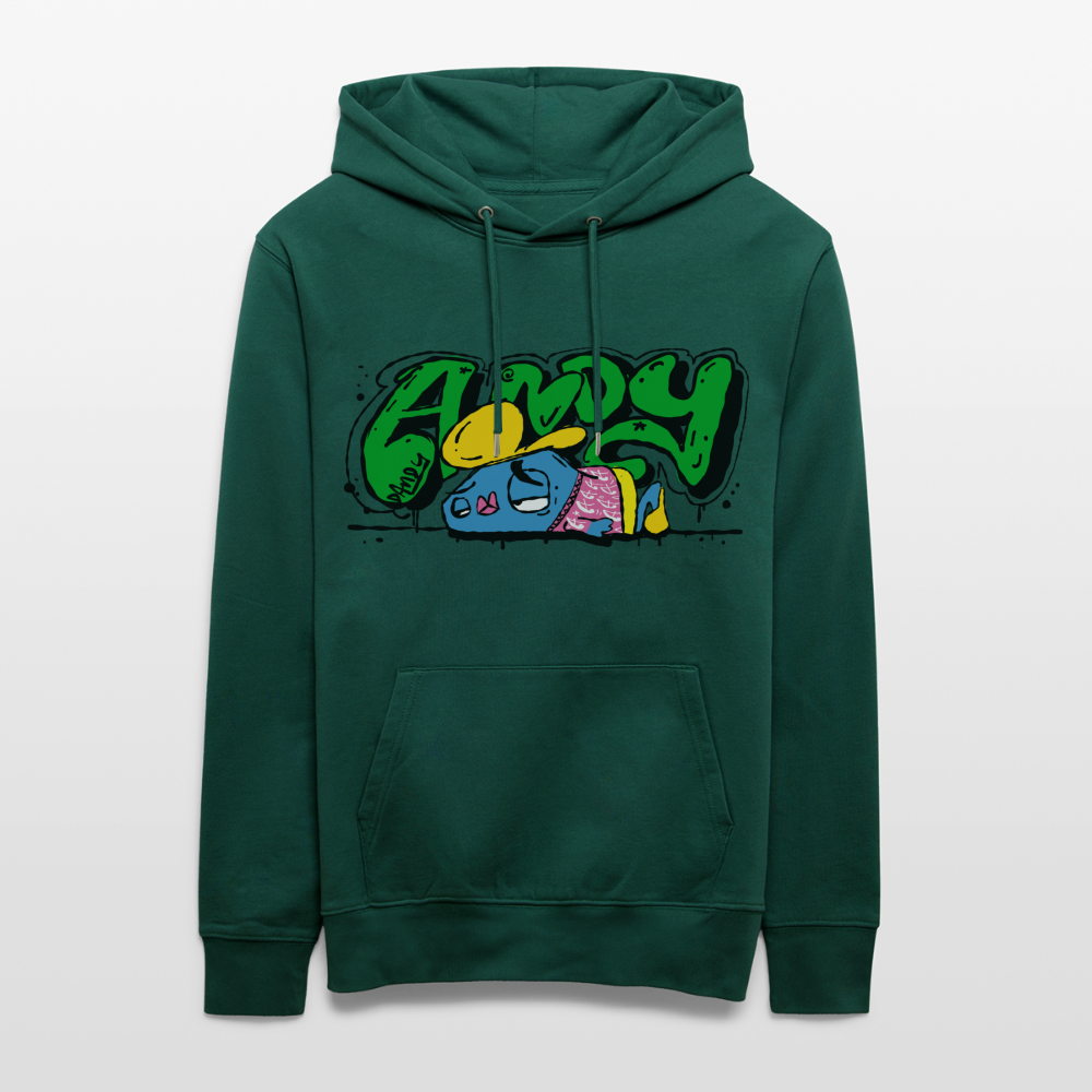 Flushed Andy. Uniseks bio-hoodie - forest