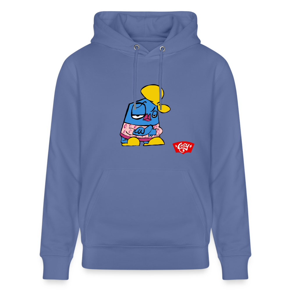 Arms crossed Andy. Uniseks bio-hoodie - blauw