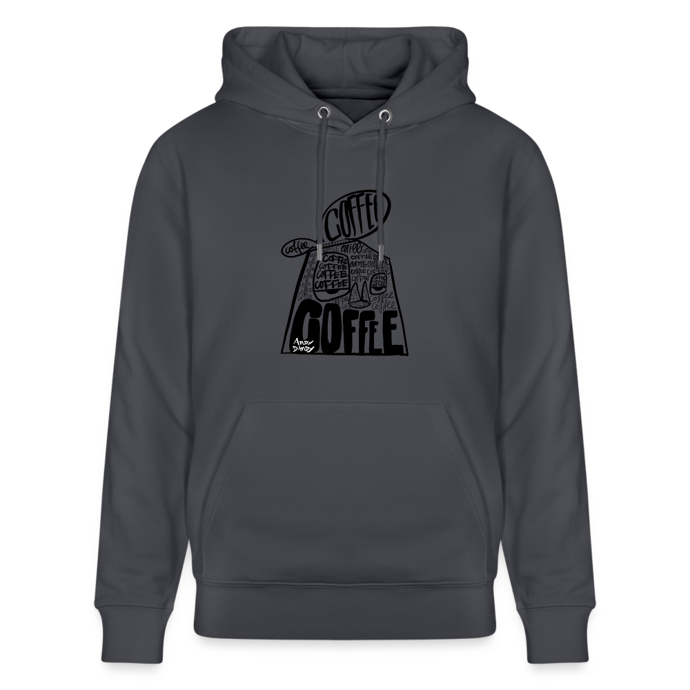 Coffee on my mind. Uniseks bio-hoodie. - indigo