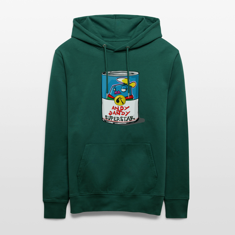 Superstar soup. Andy. Uniseks bio-hoodie. - forest