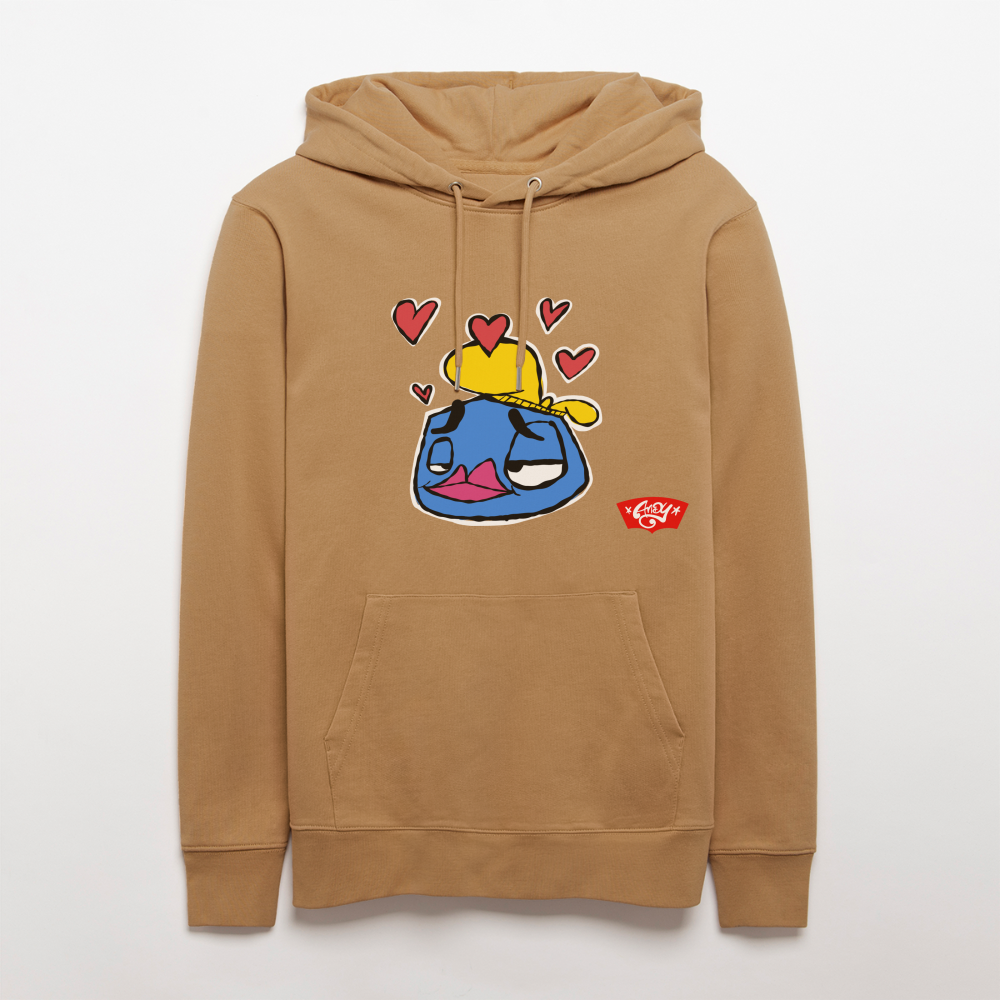 Love is in the Air. Uniseks bio-hoodie - Latte