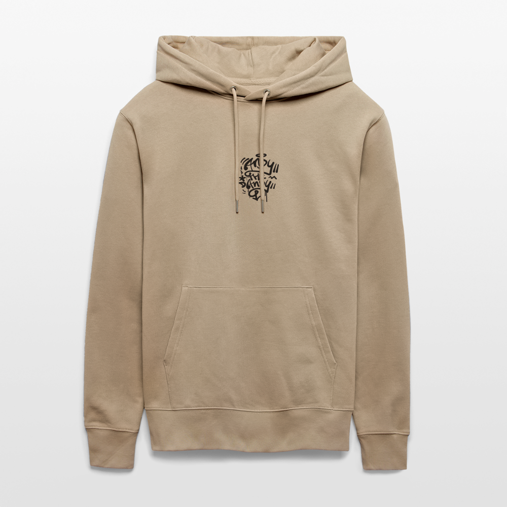 Knock out Andy. Back. Uniseks bio-hoodie - beige