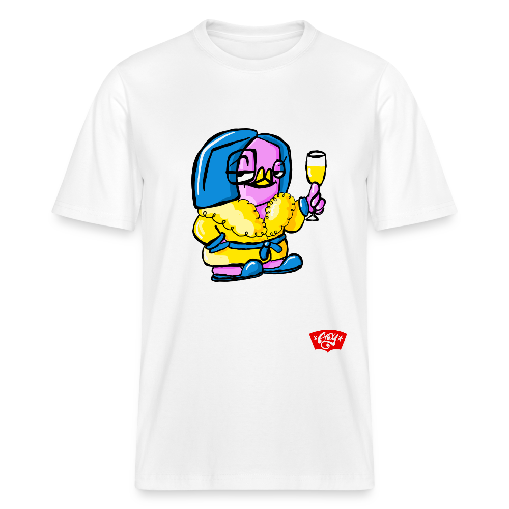 Daydrinking, Candy the Dandy, unisex t-shirt - wit