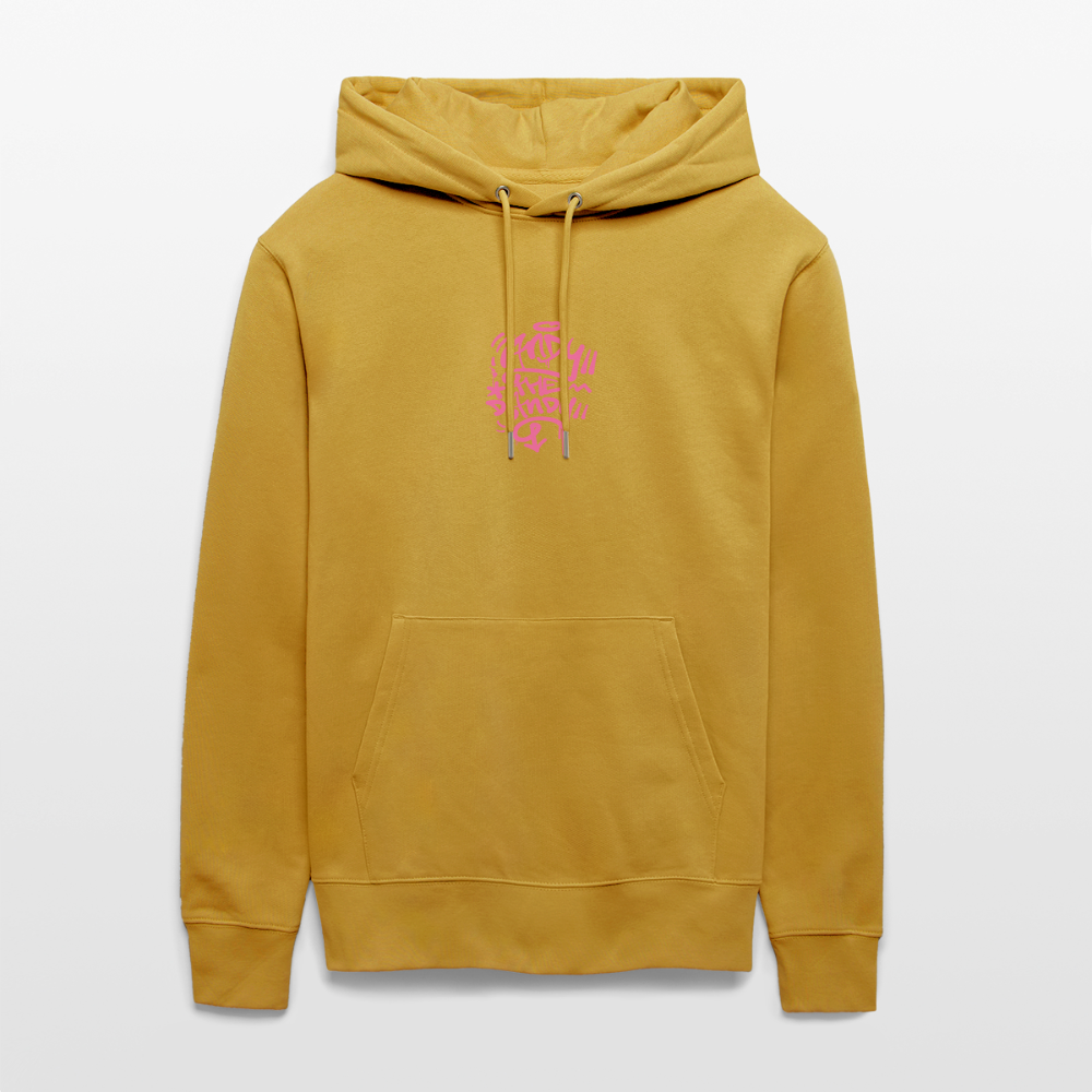 Tag fill in Andy. Uniseks bio-hoodie. - oker