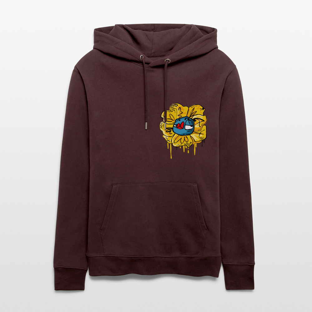 Flower Shower Andy. Uniseks bio-hoodie - maroon