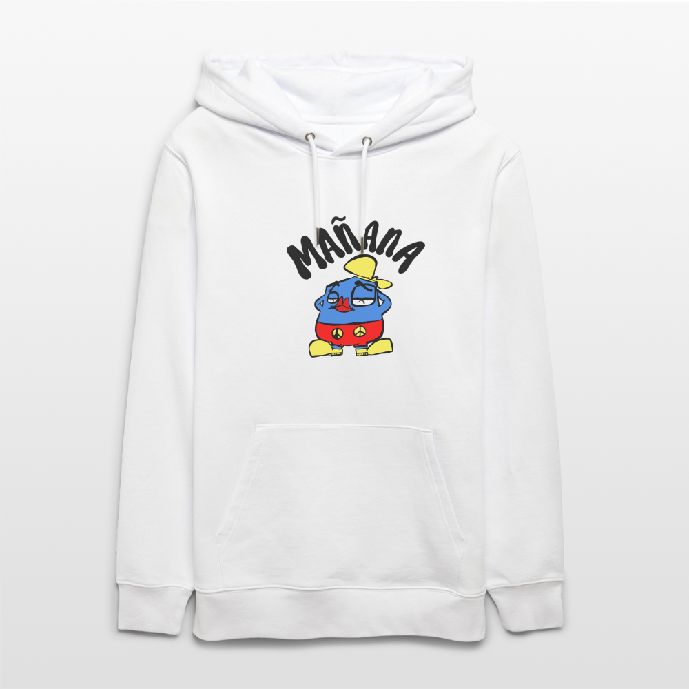 Manana. Uniseks bio-hoodie - wit