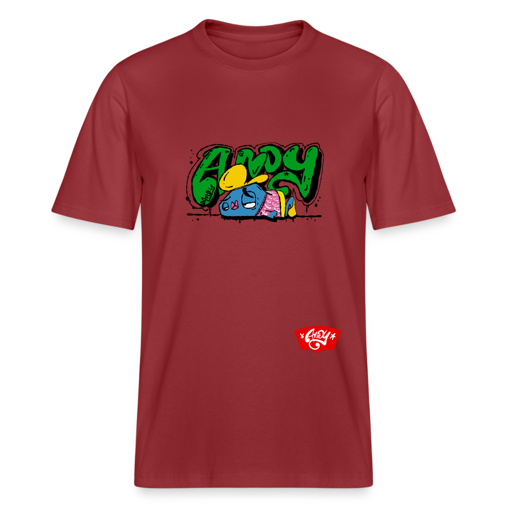 Flushed. Uniseks t-shirt - aarderood