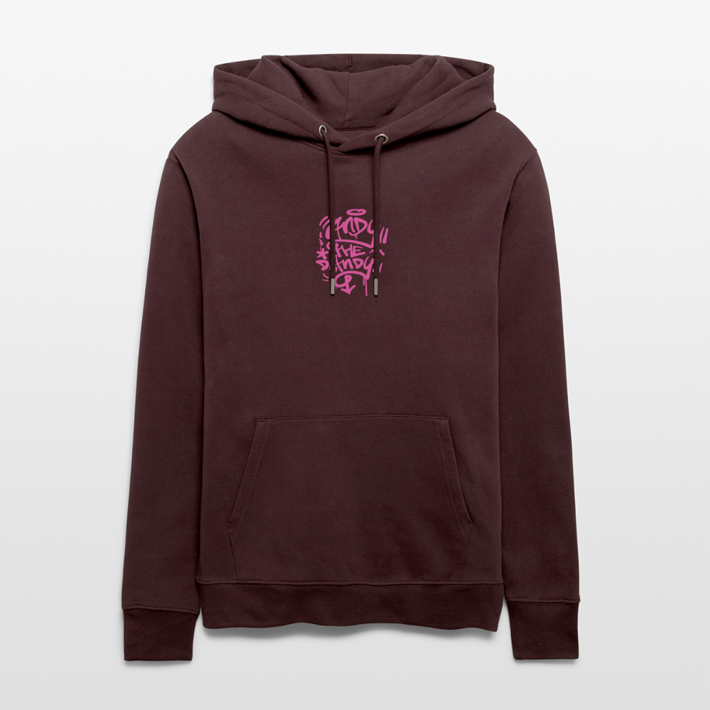 Tag fill in Andy. Uniseks bio-hoodie. - maroon