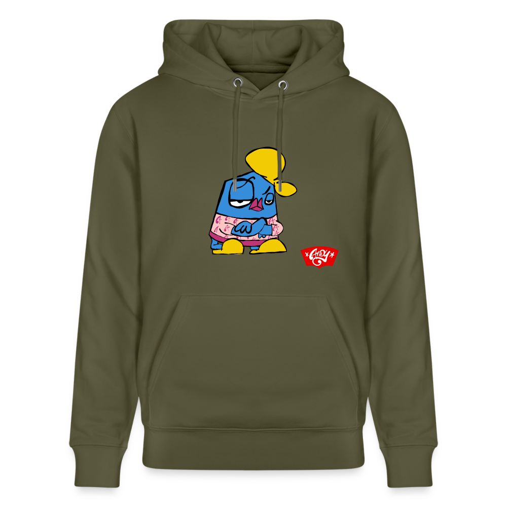 Arms crossed Andy. Uniseks bio-hoodie - kakigroen