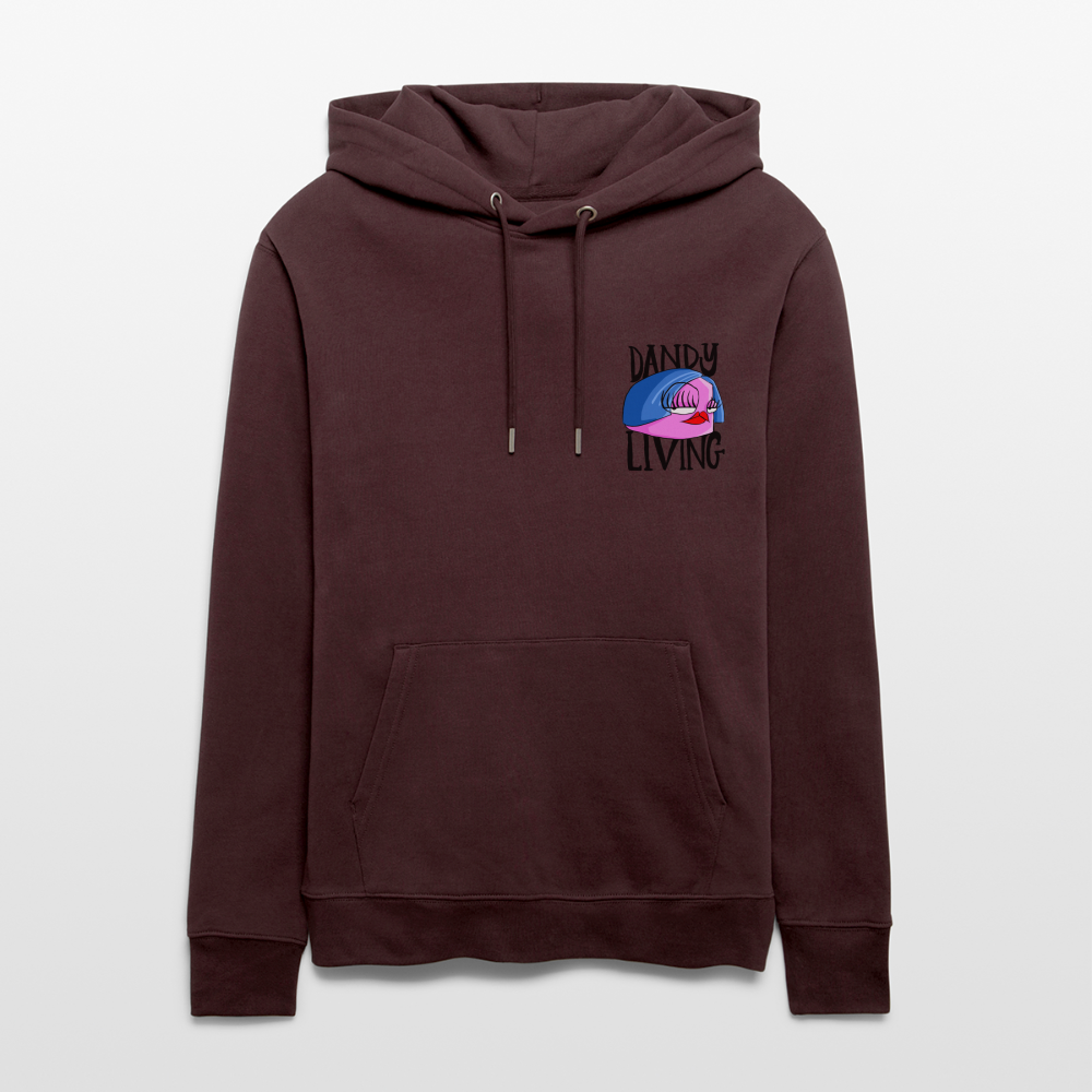 Dandy living.  Uniseks bio-hoodie - maroon