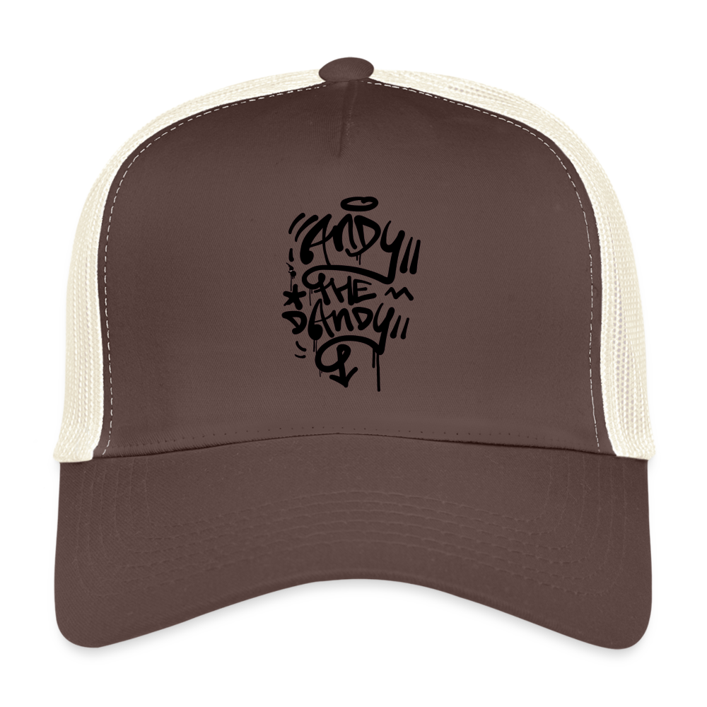 Andy the dandy black tag. Trucker Cap - bruin/beige