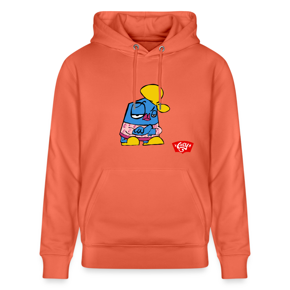 Arms crossed Andy. Uniseks bio-hoodie - lichtrood