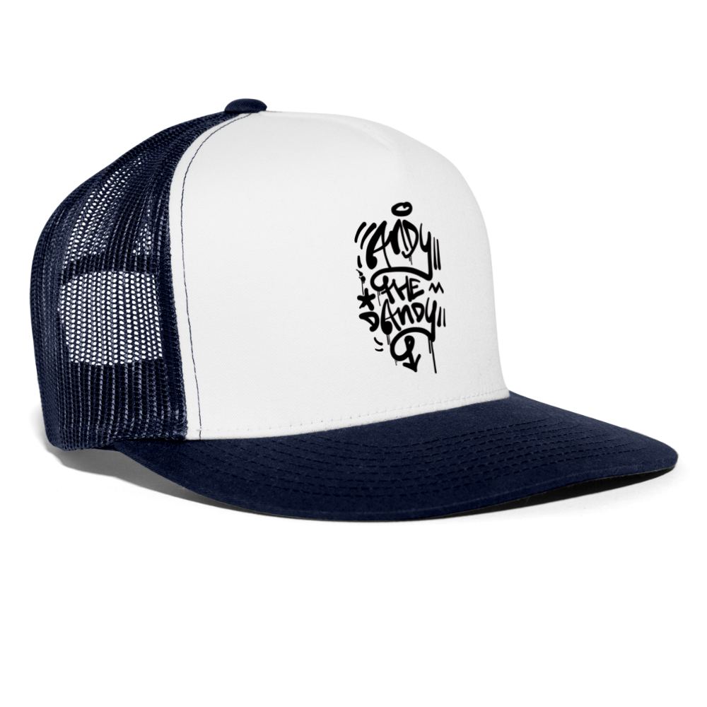 Andy the dandy black tag. Trucker Cap - wit/navy