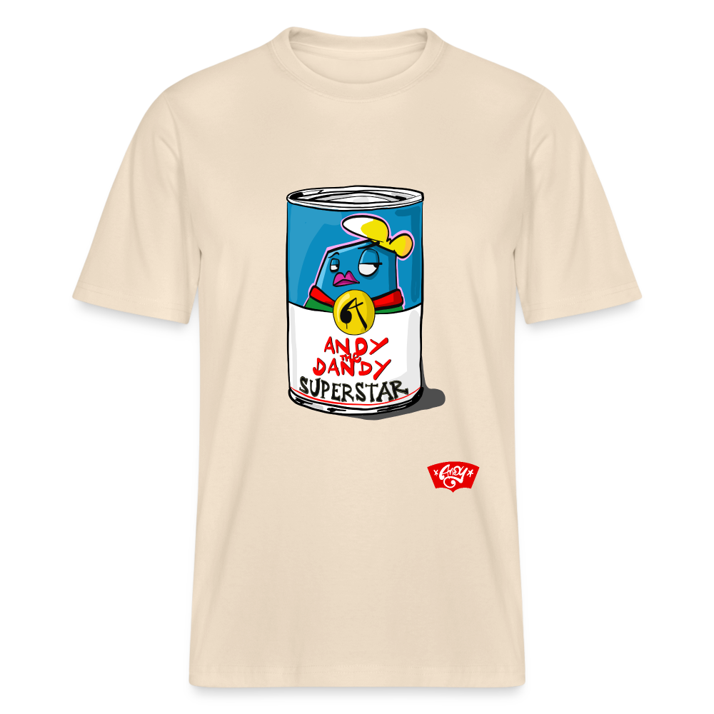 Campbells Superstar Soup. Andy the Dandy. Uniseks T-shirt. - natuurwit