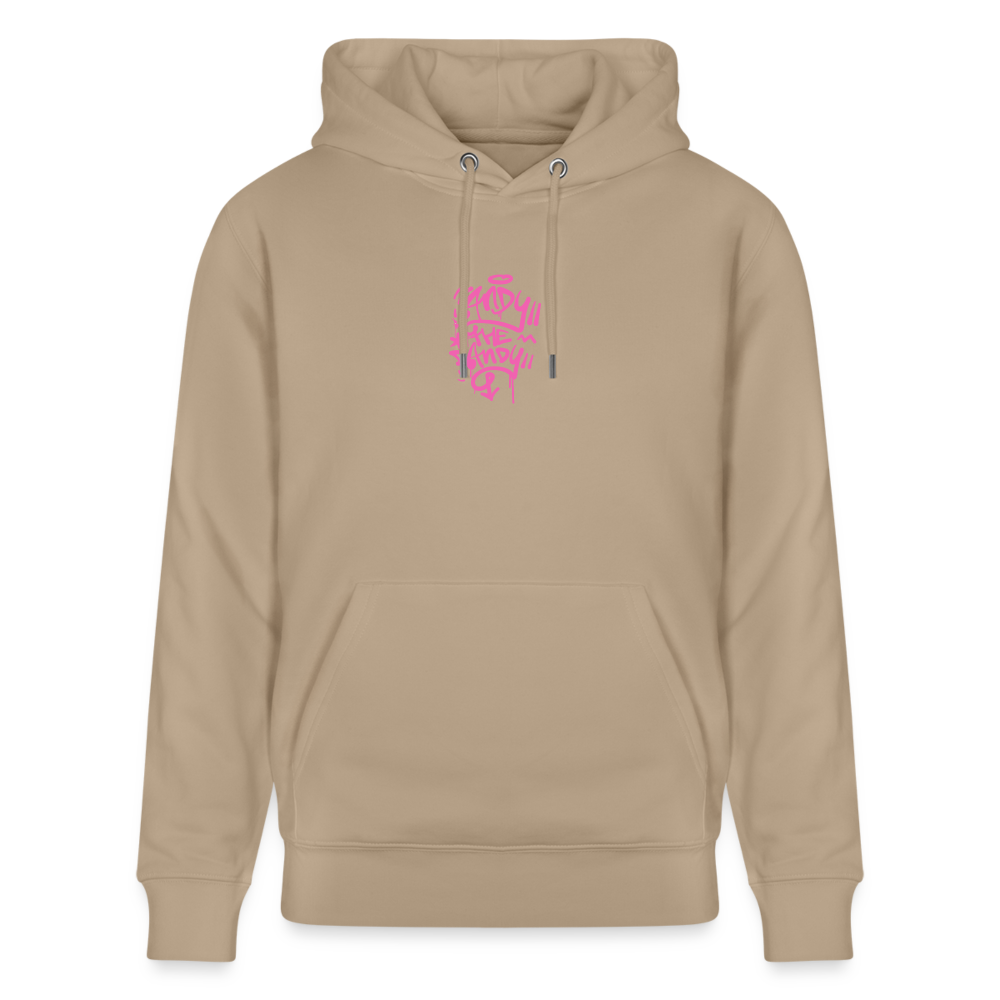 Tag fill in Andy. Uniseks bio-hoodie. - beige