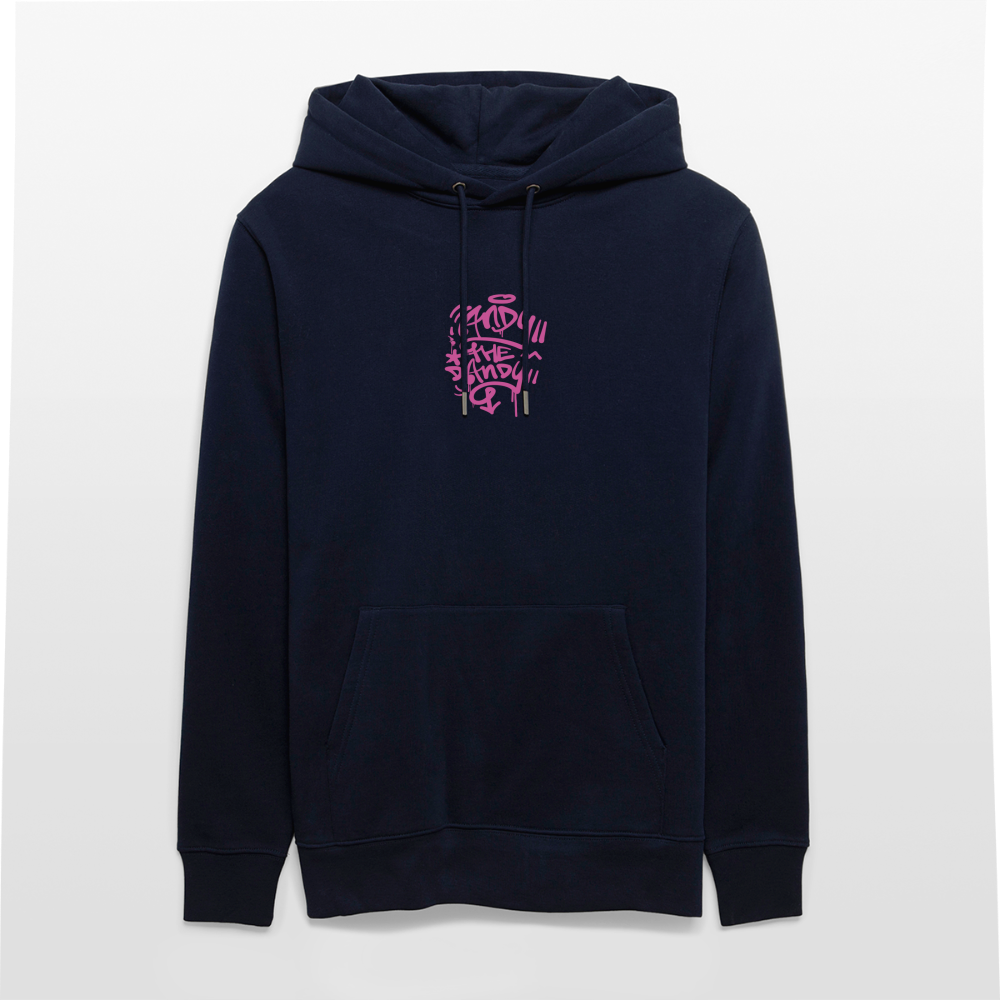 Tag fill in Andy. Uniseks bio-hoodie. - marine