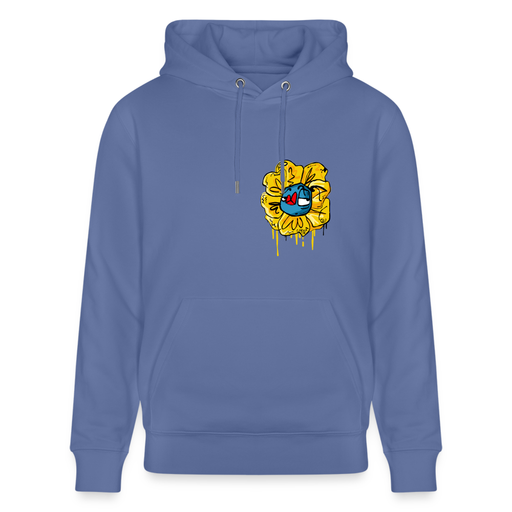 Flower Shower Andy. Uniseks bio-hoodie - blauw