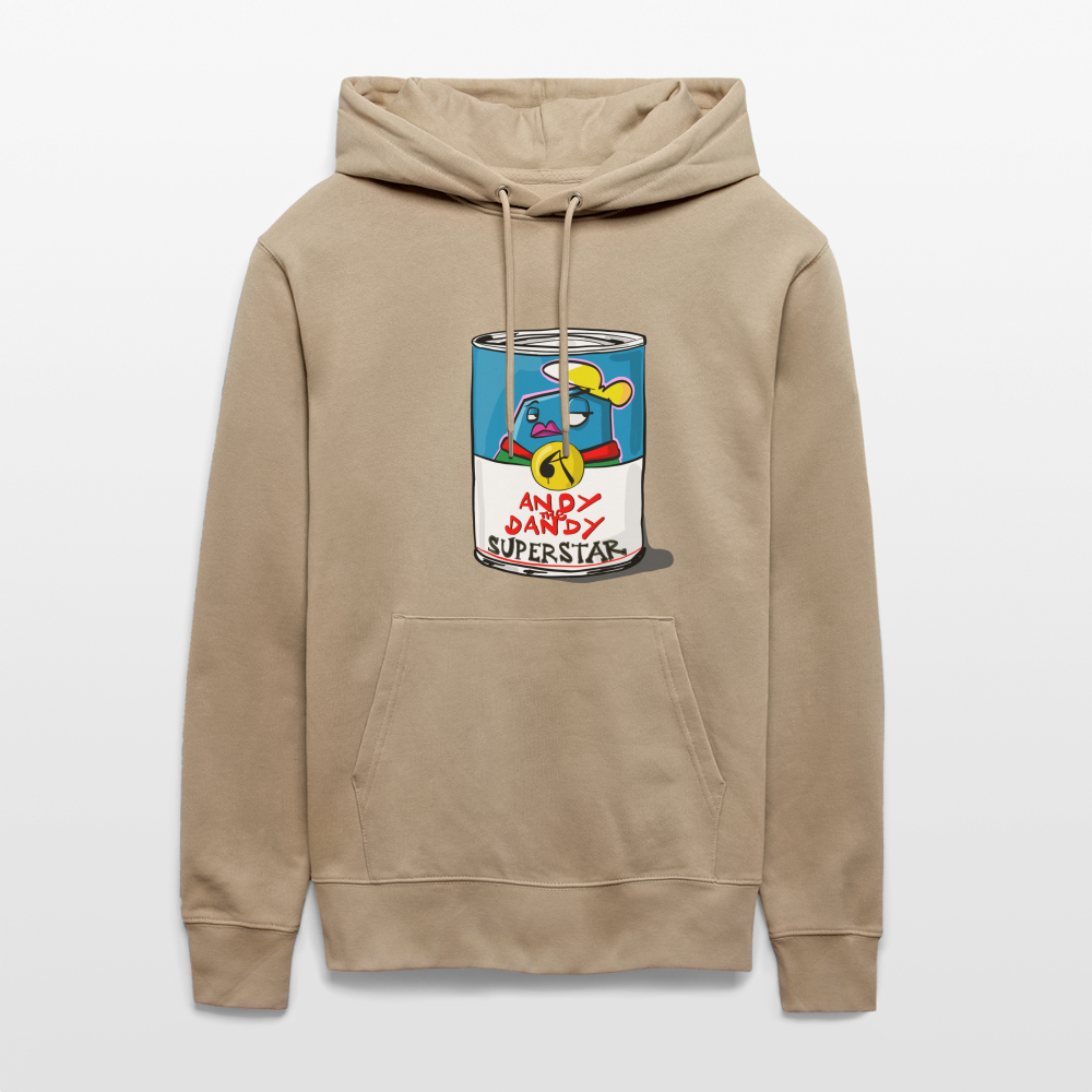 Superstar soup. Andy. Uniseks bio-hoodie. - beige