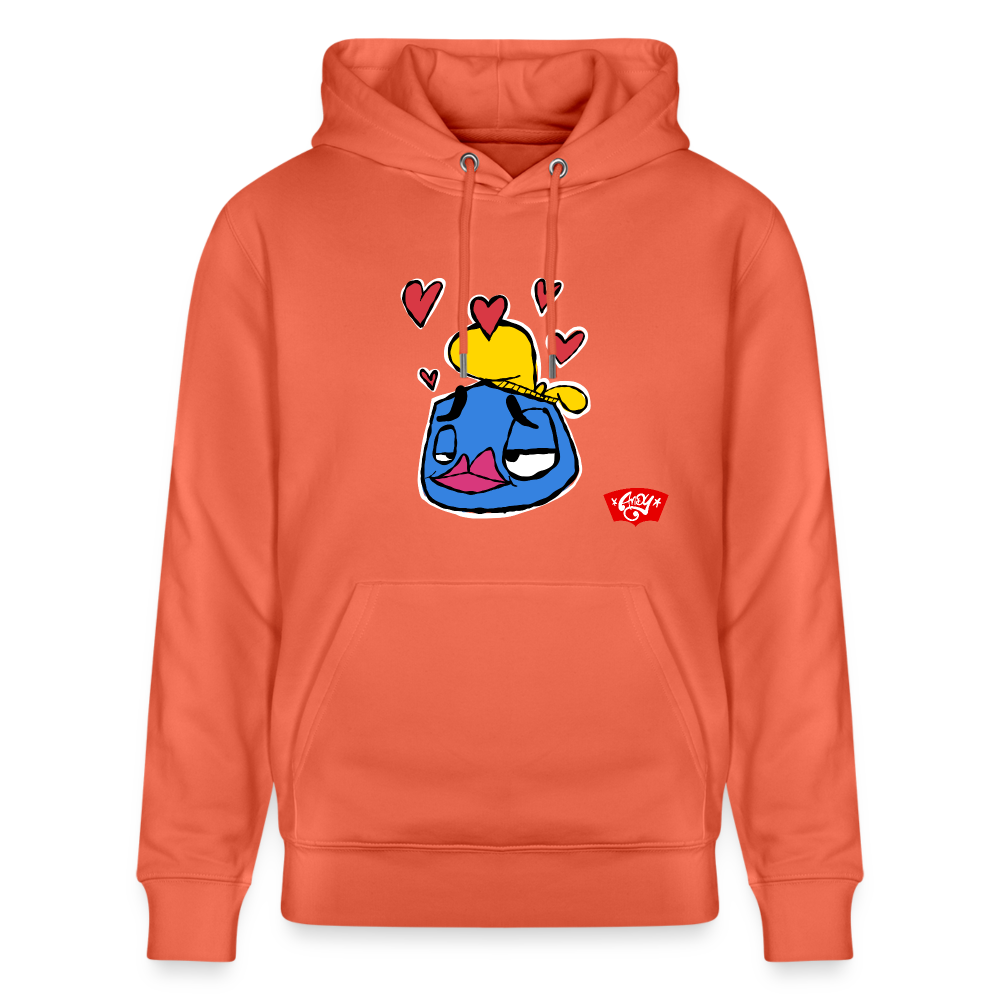 Love is in the Air. Uniseks bio-hoodie - lichtrood